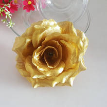 50pcs 10cm Artificial Silk Fabric Rose Flower Heads For DIY Hair Wreath Corsage Wedding Flower Ball Decoration Craft Fake Flower 2024 - buy cheap