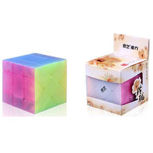 Qiyi Jelly color Fisher Cube Professional Competition 3x3x3 Stickerless Speed Cubes Children Educational Fun Toy Adult Gift 2024 - buy cheap