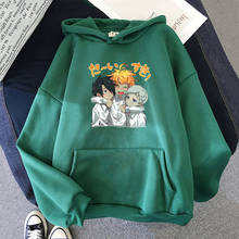 Japanese Anime the Promise Neverland Hoodies Men Ray Emma Print Hoodie Womens Harajuku Streetwear Tops Kawaii Sweatshirts Jacket 2024 - buy cheap