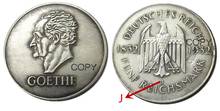 GERMANY 1932-J 5 Reichsmark Silver Plated Copy coin 2024 - buy cheap