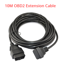 Car OBD2 Extension Cable 16PIN 10M Male to Female Connector 10m 16 PIN Male Female OBD 2 Connector Adapter 2024 - buy cheap