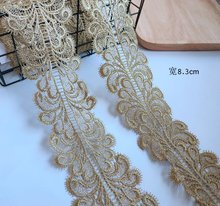 1 Meter/lot Width 8.3cm Chinese Style Golden Water Soluble Lace Trim Ribbon DIY Lolita Cosplay Clothing Accessories 2024 - buy cheap