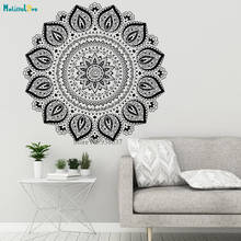 Mandala Vinyl Wall Decals- Yoga Studio Bohemian Boho Bedroom Mandala Wall Art- Mandala Car Window Decal BB258 2024 - buy cheap