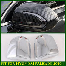 Accessories Exterior Refit Kit Side Door Rearview Mirror Decoration Housing Frame Cover Trim Fit For Hyundai Palisade 2020 2021 2024 - buy cheap