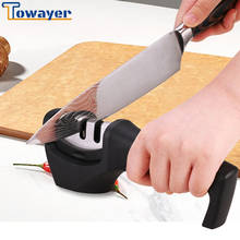 Towayer Professional Three Stages Knife Sharpener Tungsten Steel And Ceramic Multi-function Home Kitchen Quick Sharpening Tool 2024 - buy cheap