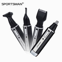 Sportsman 4 in 1 Ear Nose Hair Trimmer Rechargeable Hair Clipper Shaver Electric Eyebrow Beard Trimmer for Men Nose Hair Cutter 2024 - buy cheap