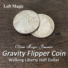 Truques de mágica e borboleta magnética especial, acessórios de mágica para palco (liberdade de caminhada, meio dólar) 2024 - compre barato
