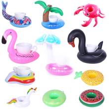 Inflatable Cup Holder Unicorn Flamingo Drink Holder Swimming Pool Float Bathing Pool Toy Party Decoration Bar Coasters 2024 - buy cheap