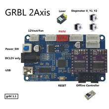 2 Axis GRBL 1.1 CNC Laser Control System Router/Laser Engraver Control Board Offline controller USB Port Controller Card 2024 - buy cheap