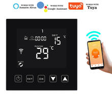 Термостат умный с Wi-Fi, регулятор температуры для теплого пола, 16 А, работает с Alexa Google Home Tuya 2024 - купить недорого