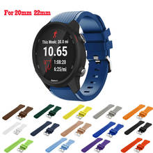 Correa de silicona Garmin Venu/Vivomove HR para reloj, 20mm, 22mm, para Garmin Forerunner 245/645/ MUSIC/Vivoactive 4/3 Garmin, nueva 2024 - compra barato