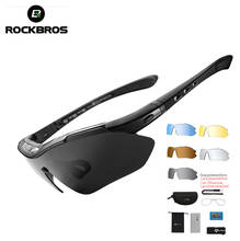 ROCKBROS-Óculos de sol polarizados esportivos para homens, para ciclismo na estrada, montanha com 5 lentes de proteção 2024 - compre barato