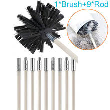 Flexible Flue Brush Rods Chimney Brush Kit Connectable Chimney Sweep Soot Cleaning Rod+Brush Head Pipe Chimney Cleaning Set 2024 - buy cheap