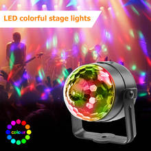 Vktech-luzes led rgb com controle remoto, iluminação decorativa com efeito circular, para festas, feriados, palcos e dj 2024 - compre barato