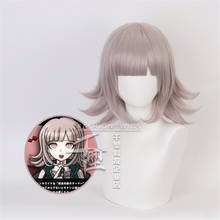 Danganronpa: Trigger Happy Havoc Cosplay Nanami ChiaKi Role Playing Wigs Halloween Cosplay Men Brown Pink 2024 - buy cheap