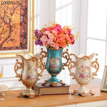 Vasos de cerâmica estilo vintage europeu e americano, para mesa de escritório, decoração grande criativa, para casamento, presente, decoração moderna para casa 2024 - compre barato