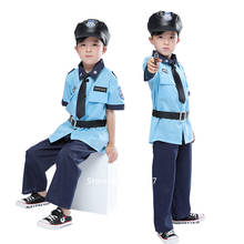 Police Uniform Officer Role Play Halloween Costume for Kids Tiny Cop Special Force Fancy Disguise Clothing Infant Carnival Party 2024 - buy cheap