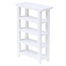 1Pc Shelf White 1/12 Dollhouse Miniature Furniture Wooden Study Accs for Dolls Bedroom Kids Children Pretend Play Toys 2024 - buy cheap