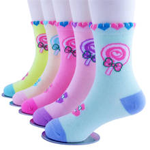 Детские дышащие хлопковые носки для мальчиков и девочек, 5 парт/лот 2024 - купить недорого