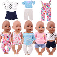 Cute Fruit Pattern Clothes Fit 18 Inch American Doll 40-43cm Born Baby Doll  Accessories For Baby Birthday Festival Gift 2024 - buy cheap