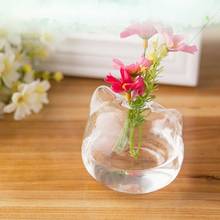 Стеклянные вазы для кошек, прозрачный контейнер для цветов, растений, террариума, подвесная ваза, Свадебный декор, украшения для сада, подвесной Плантатор 2022 - купить недорого