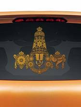 55*50cm Gold Tirupati Balaji Style Car Decal Rear Glass Sticker tribe Murals Art Car Window Decor Stickers L1159 2024 - buy cheap