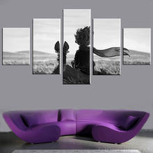Modular 5 Panel Pictures Home Decoration Wall Art Little Prince Modern Canvas Prints Painting For Bedroom Poster Framework 2024 - buy cheap