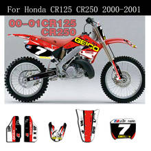 2000-2001 CR 125 250 Free Custom Team Graphics Backgrounds Decals 3M Stickers Kit Dirt Bike For Honda CR125 CR250 2000 2001 2024 - compre barato