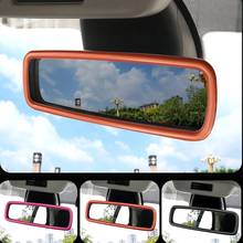 Car interior modeling ABS reversing rearview mirror decorative frame For Mercedes Smart 453 Fortwo Forfour Interior Accessories 2024 - buy cheap