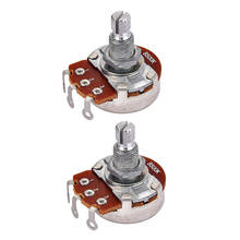 2x Alpha B500K Potentiometer Pots 18mm Shaft Replacement for Electric Guitar 2024 - buy cheap