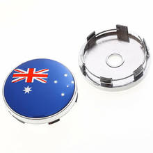 4x60mm Australia bandera australiana coche rueda Centro tapas insignia pegatina 2024 - compra barato