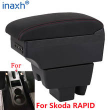 For Skoda RAPID Armrest For Volkswagen VW Polo 6 2020 Car Armrest box Retrofit Center Storage box car accessories Interior USB 2024 - купить недорого