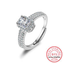 Кельтский принцессы CZ кольцо обручальное кольцо 925 серебряные кольца для женщин годовщина свадьбы кольца из серебра 925 пробы, ювелирные изделия 2024 - купить недорого