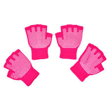 Yoga Gloves Fitness Lady Non-slip Professional Glove Sports Exercise Training Half Fingers Woman acrylic cotton Mittens 2024 - buy cheap