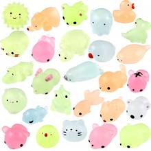 Cute Luminous Mochi Squeeze Toys Squishy Squishi Antistress Funny Gadgets Squishies Anti Stress Interesting Toys For Children 2024 - buy cheap