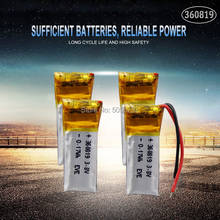 4pc 3.7v 50mah 360819 Lithium Polymer LiPo Rechargeable Battery li ion li-polymer For DIY Mp3 bluetooth Recorder headphone 2024 - buy cheap