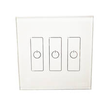 New Dali Touch Dimmer 3 Channel On/Off Switch Wall Mount Panel Dimming Controller EDA3 Unicast Broadcast Group Control 2024 - buy cheap