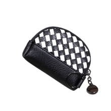 Woven Coin  Purse for Women Girls Small Wallet Student Money Bag Lady PU Leather Compass Zipper Purse Wallets 2024 - buy cheap