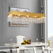 Постмодерн Золотой прямоугольный Железный светодиодный подвесной светильник стекло гостиная ресторан подвесные лампы ресторан освещение в лобби отеля 2024 - купить недорого