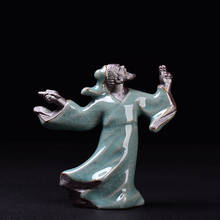 Estatua de cerámica tradicional china de Buda, estatua de monje, figuritas Fengshui, regalos, mascotas de té, bonsái, paisaje, decoración del hogar 2024 - compra barato