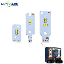 Lâmpada de led para carro, fonte de luz zrs para x3, farol automotivo, h1 h3 h4 h7 h11 880 9004 9005 9006, faróis com chips de led, com 10 peças
