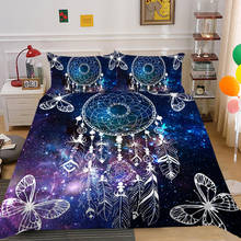 Fanaijia Bohemian DreamCatcher Duvet Cover Set with Pillowcase Colorful Galaxy Feather Bedding Set King Full Size Comforter Sets 2024 - buy cheap