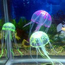 Random Artificial  Aquarium Jellyfish Ornament Decor Glowing Effect Fish Tank Decoration Aquatic Pet Supplies Home Accessories 2024 - buy cheap