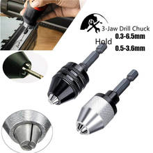 3-Jaw Drill Chuck Keyless Drill Chuck Screwdriver Impact Driver Adaptor Hex Shank Drill Bit Tool Quick Change Convertor Adapter 2024 - buy cheap