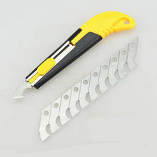 Herramienta de corte de gancho de cortador de Perspex de hoja de plástico acrílico de PVC con 10 cuchillas de repuesto 2024 - compra barato