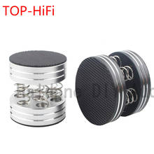 TOP-HiFi 4pcs Aluminum Alloy Speaker Spike Audiophile Shock Spikes Spring Damping PadAudio Stand Feet Amp Cone Speaker Pad 2024 - buy cheap