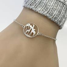 Todorova pulseira feminina com fecho de aço inoxidável, bracelete de mamãe e girafa para mulheres, amor, joia, presente para o dia das mães 2024 - compre barato