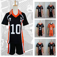 Disfraz de Haikyuu de Anime para niños, uniforme de Jersey de voleibol juvenil, Karasuno, escuela secundaria, Hinata, Shyouyou 2024 - compra barato