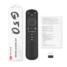 Fly air-mouse giroscópio g50s, controle remoto sem fio, 2.4 ghz, voz inteligente, para x96 mini h96 max x3 pro, android, tv box 2024 - compre barato