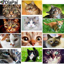 DIAPAI 5D DIY Diamond Painting 100% Full Square/Round Drill "Animal cat landscape" 3D Embroidery Cross Stitch Home Decor 2024 - buy cheap